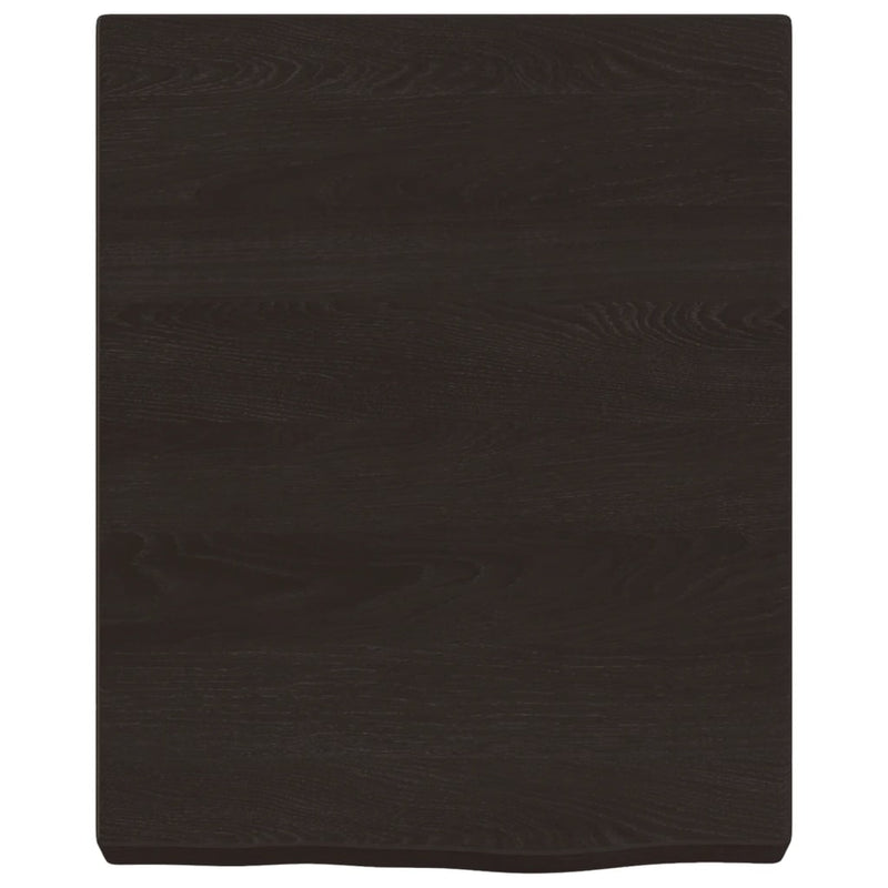 Load image into Gallery viewer, Vidaxl wastafelblad 40x50x(2-6) cm behandeld massief hout donkerbruin
