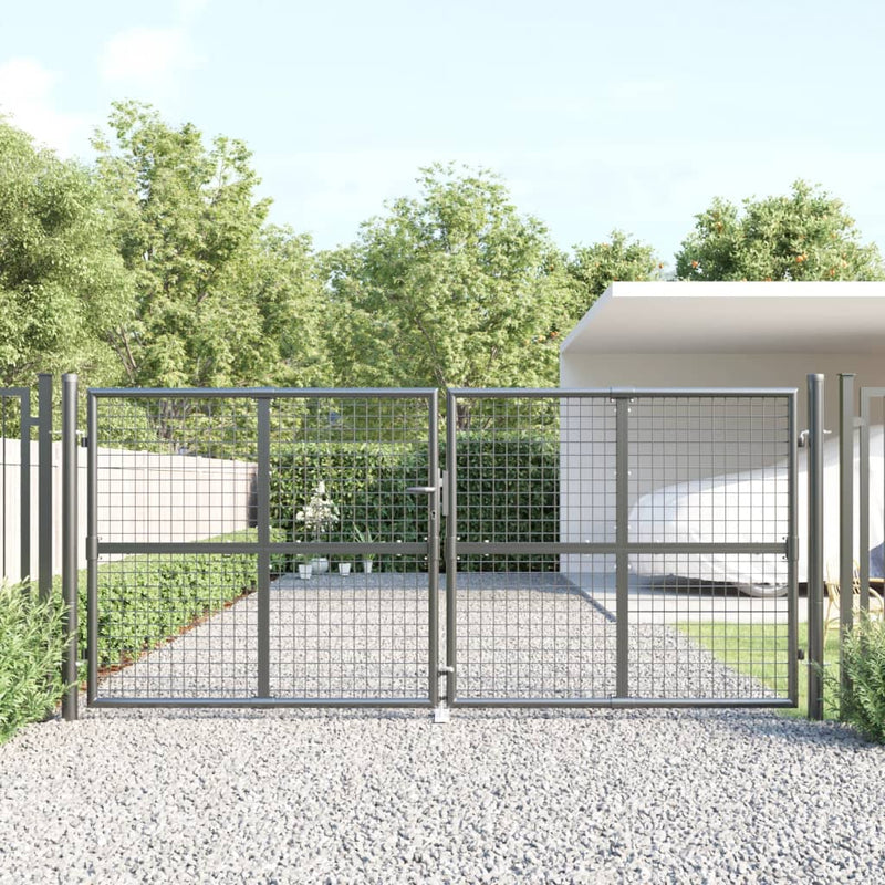 Load image into Gallery viewer, VidaXL Poort draadgaas 300x175 cm staal antracietkleurig
