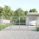 VidaXL Tuinpoort 350x175 cm gaas en gegalvaniseerd staal zilverkleur