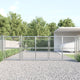 VidaXL Tuinpoort 400x175 cm gaas en gegalvaniseerd staal zilverkleurig