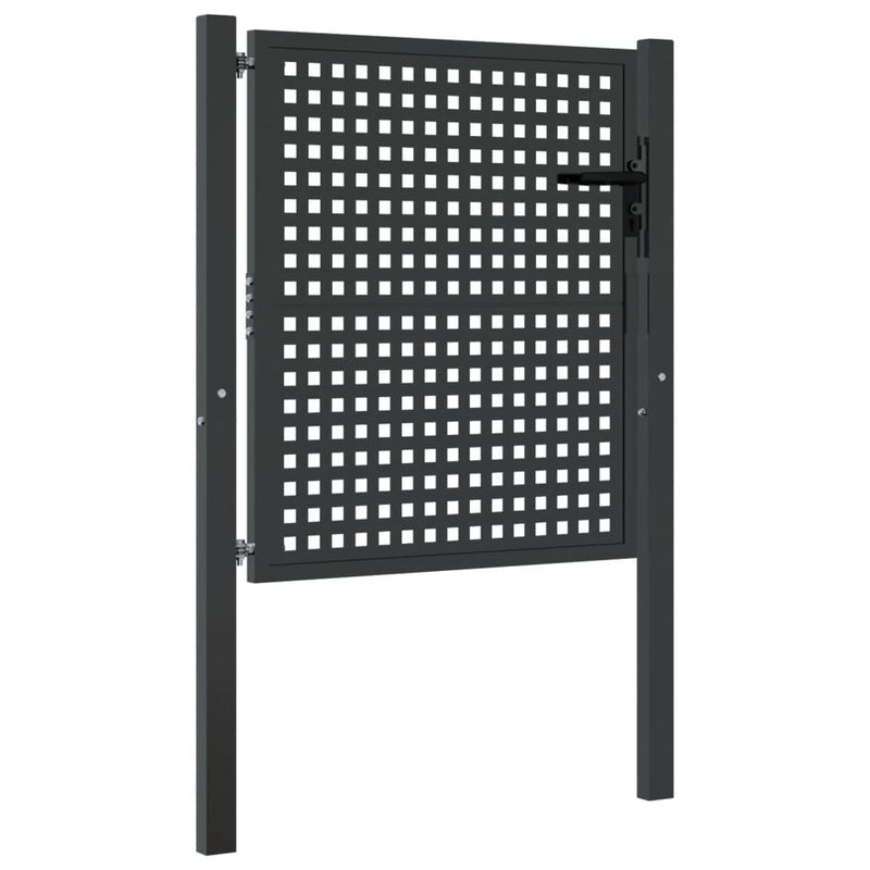 Load image into Gallery viewer, VidaXL Poort 105x150 cm staal antracietkleurig
