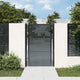 Vidaxl tuinpoort antraciet 100x125 cm staal