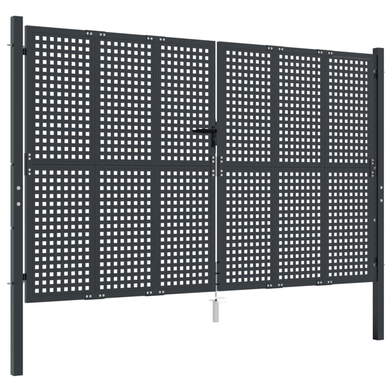 Load image into Gallery viewer, VidaXL Poort 300x200 cm staal antracietkleurig
