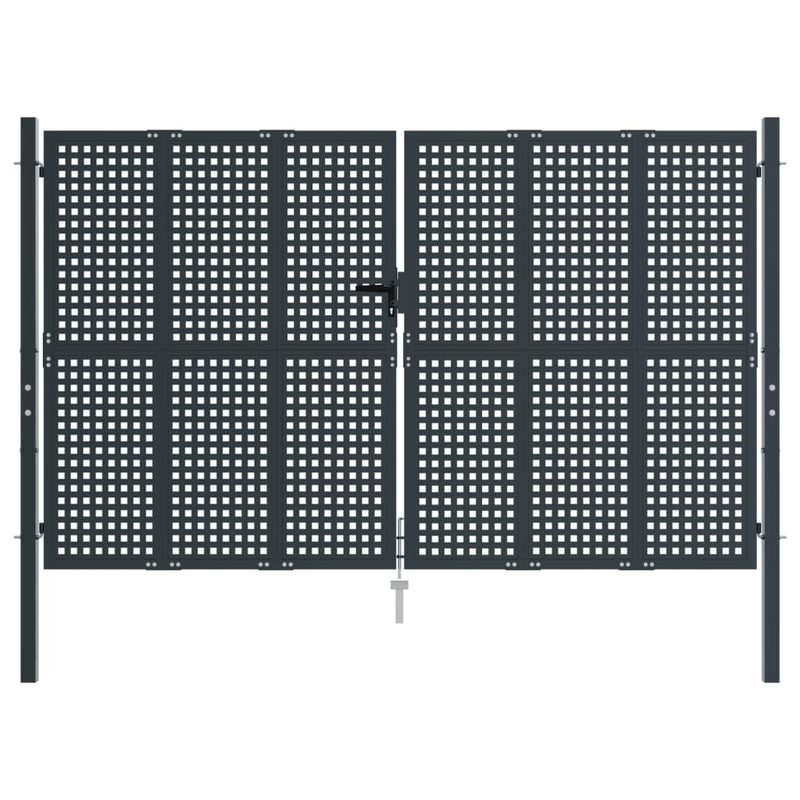 Load image into Gallery viewer, VidaXL Poort 300x200 cm staal antracietkleurig
