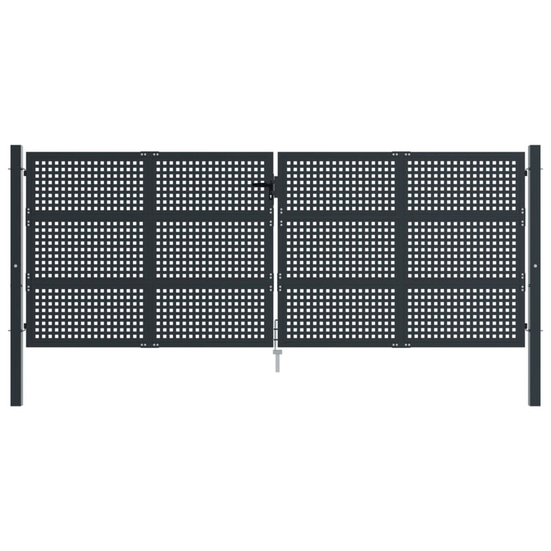 Load image into Gallery viewer, VidaXL Poort 400x200 cm staal antracietkleurig
