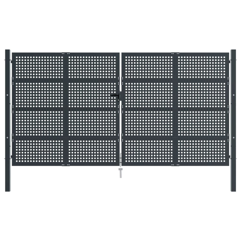 Load image into Gallery viewer, VidaXL Poort 400x225 cm staal antracietkleurig
