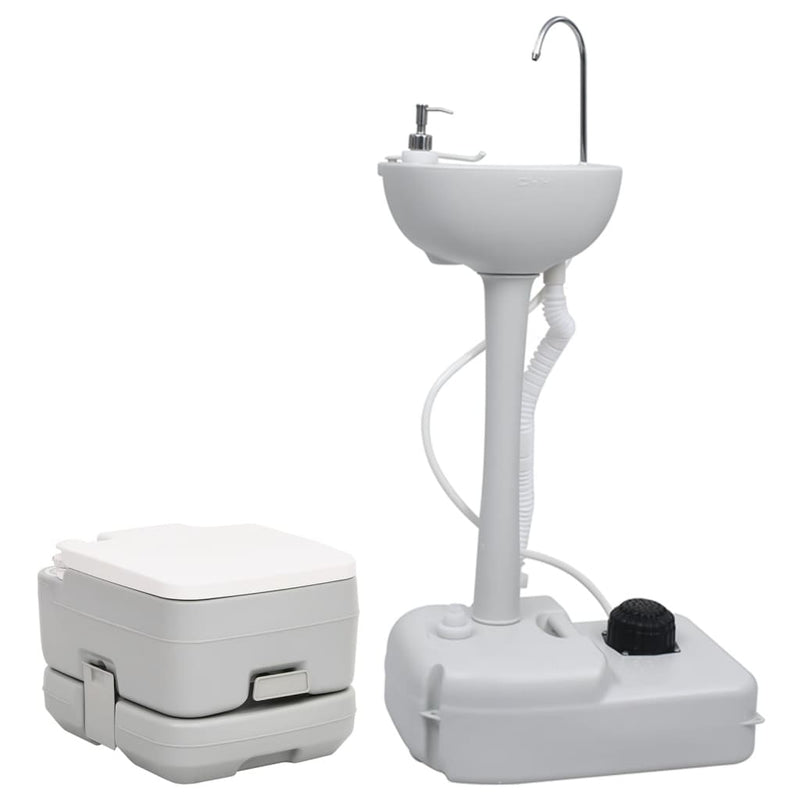 Load image into Gallery viewer, VidaXL Campingtoilet en wasbak draagbaar
