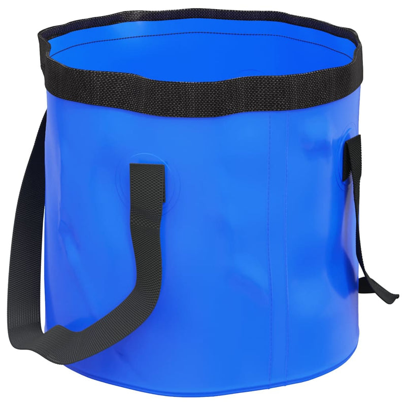 Load image into Gallery viewer, Vidaxl emmers 2 st inklapbaar 30 l pvc blauw
