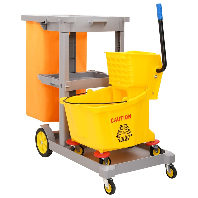 ギャラリービューアに画像をロードする, VidaXL Schoonmaaktrolley met dweilemmer polypropeen

