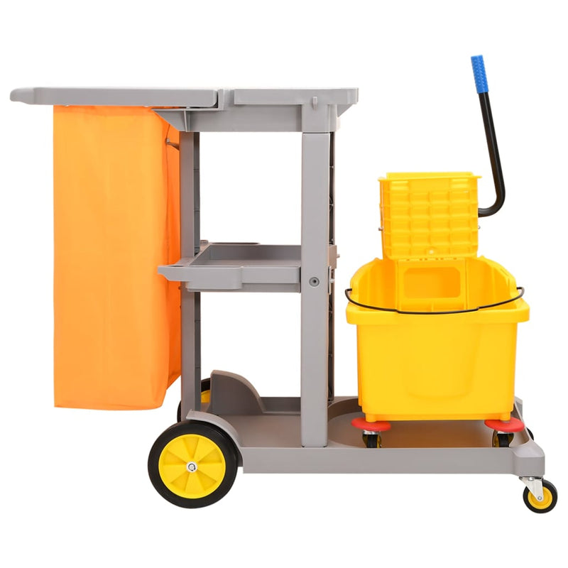 ギャラリービューアに画像をロードする, VidaXL Schoonmaaktrolley met dweilemmer polypropeen
