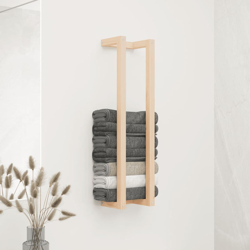 Load image into Gallery viewer, Vidaxl handdoekenrek 23x18x90 cm massief grenenhout
