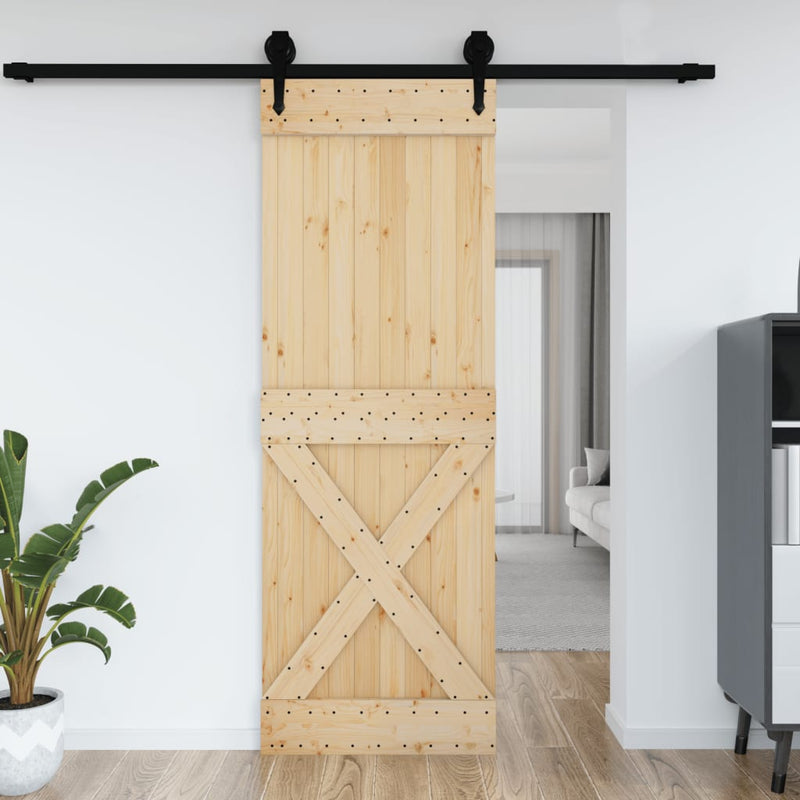 ギャラリービューアに画像をロードする, Vidaxl deur narvik 80x210 cm massief grenenhout
