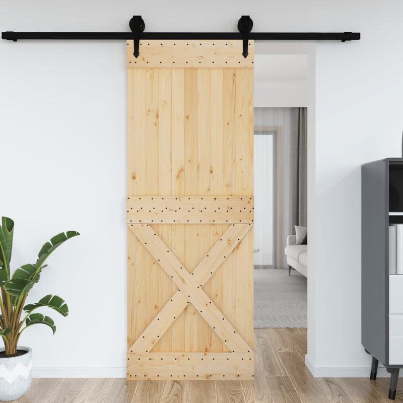 Load image into Gallery viewer, VidaXL Deur NARVIK 85x210 cm massief grenenhout
