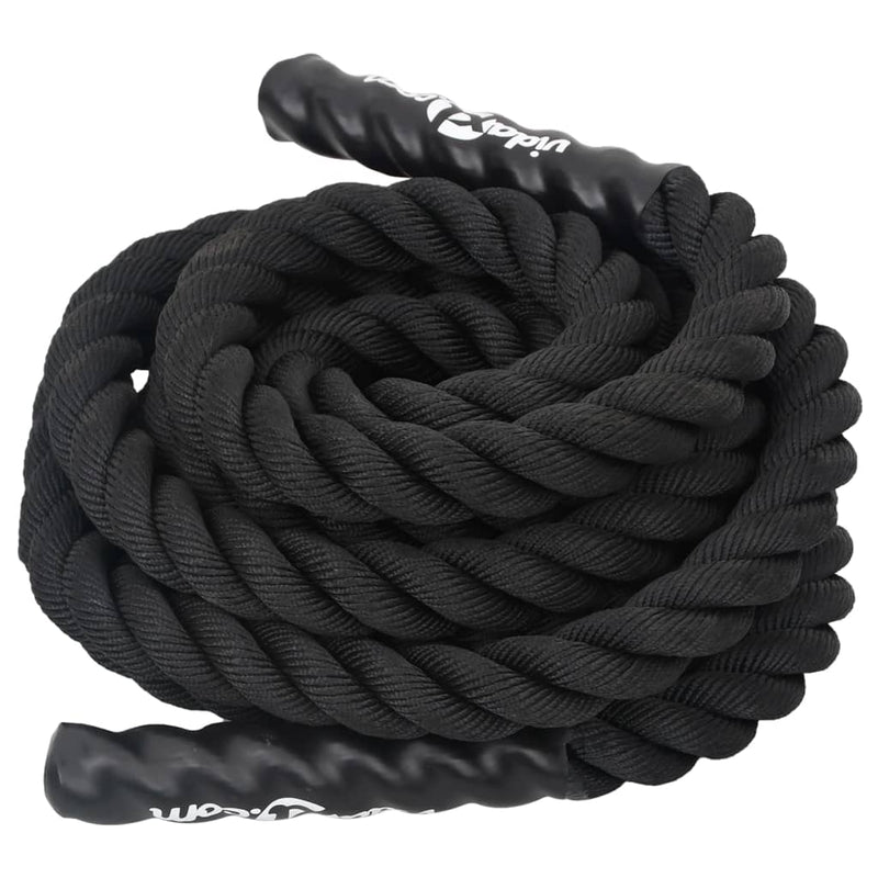 Load image into Gallery viewer, Vidaxl battle rope 9 m 6,8 kg polyester zwart
