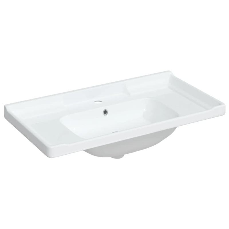 Load image into Gallery viewer, Vidaxl wastafel rechthoekig 91,5x48x23 cm keramiek wit
