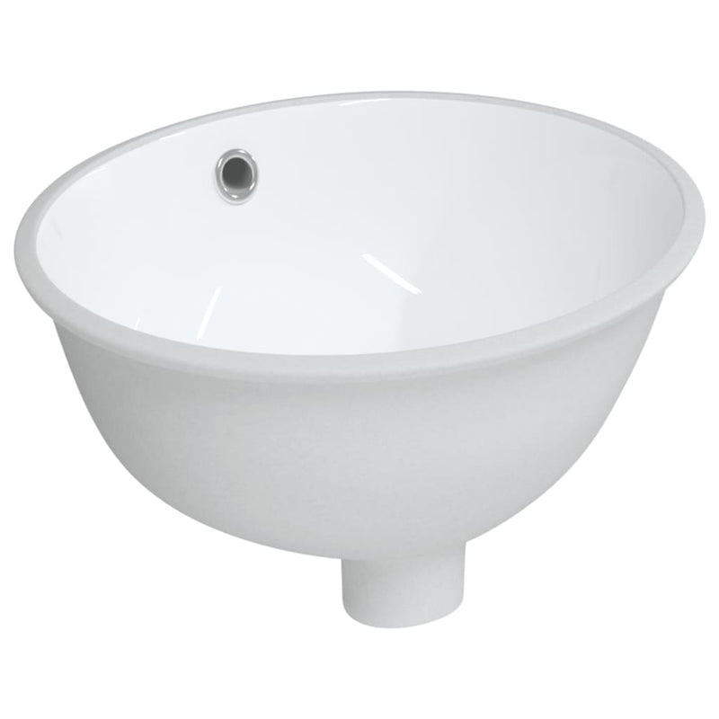 Load image into Gallery viewer, Vidaxl wastafel ovaal 33x29x16,5 cm keramiek wit
