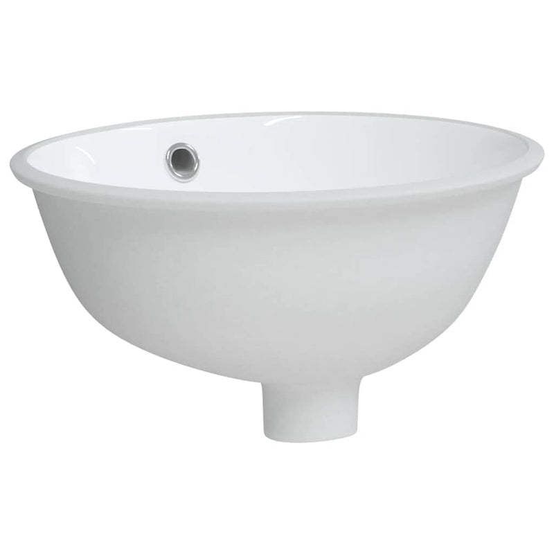 Load image into Gallery viewer, Vidaxl wastafel ovaal 33x29x16,5 cm keramiek wit
