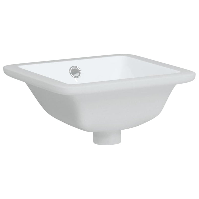 Load image into Gallery viewer, Vidaxl wastafel rechthoekig 30,5x27x14 cm keramiek wit
