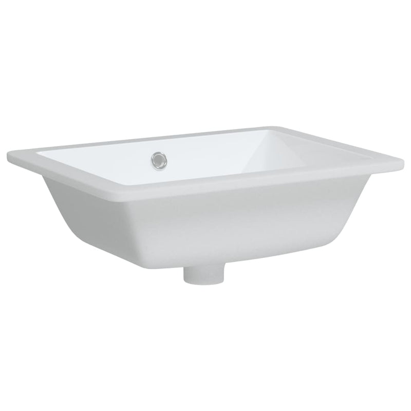 Load image into Gallery viewer, Vidaxl wastafel rechthoekig 46,5x35x18 cm keramiek wit
