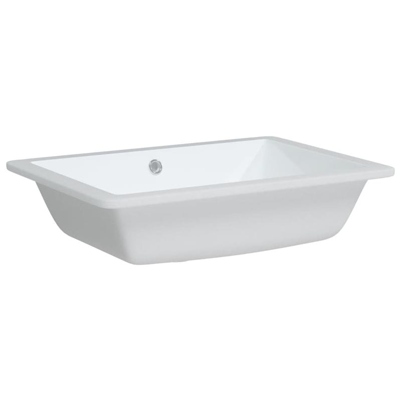 Load image into Gallery viewer, Vidaxl wastafel rechthoekig 55,5x40x18,5 cm keramiek wit
