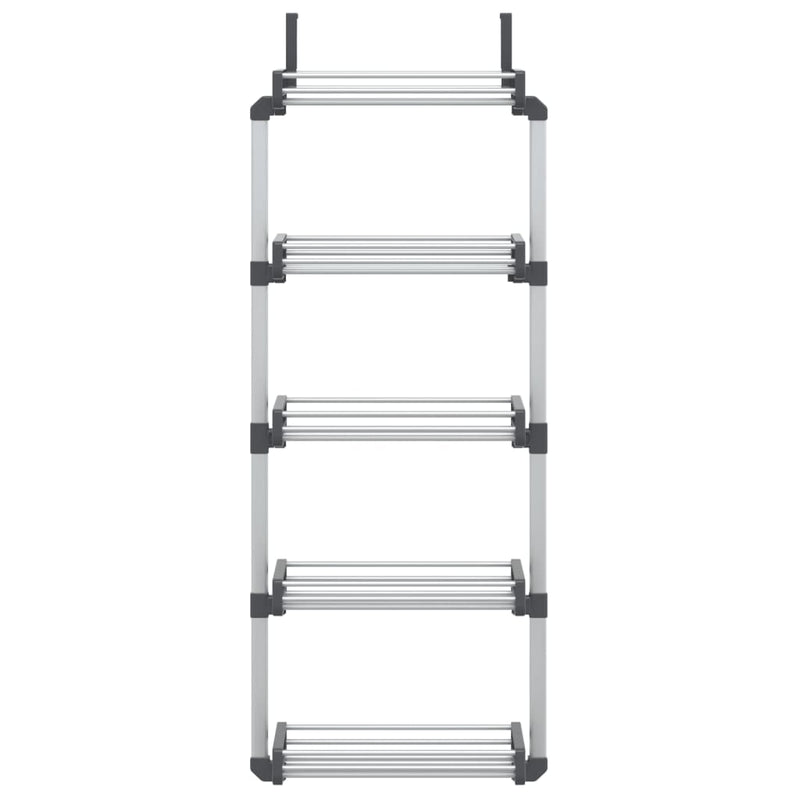 Load image into Gallery viewer, VidaXL Deurorganizer met 5 schappen 52x20x135 cm aluminium
