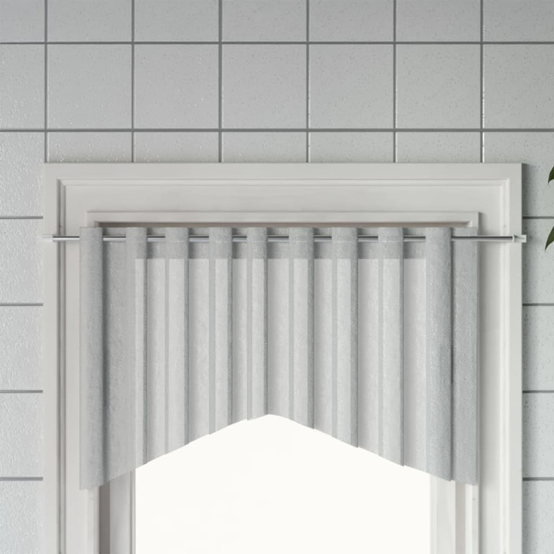 Load image into Gallery viewer, Vidaxl gordijnrails 2 st 90-130 cm aluminium wit en zilverkleurig
