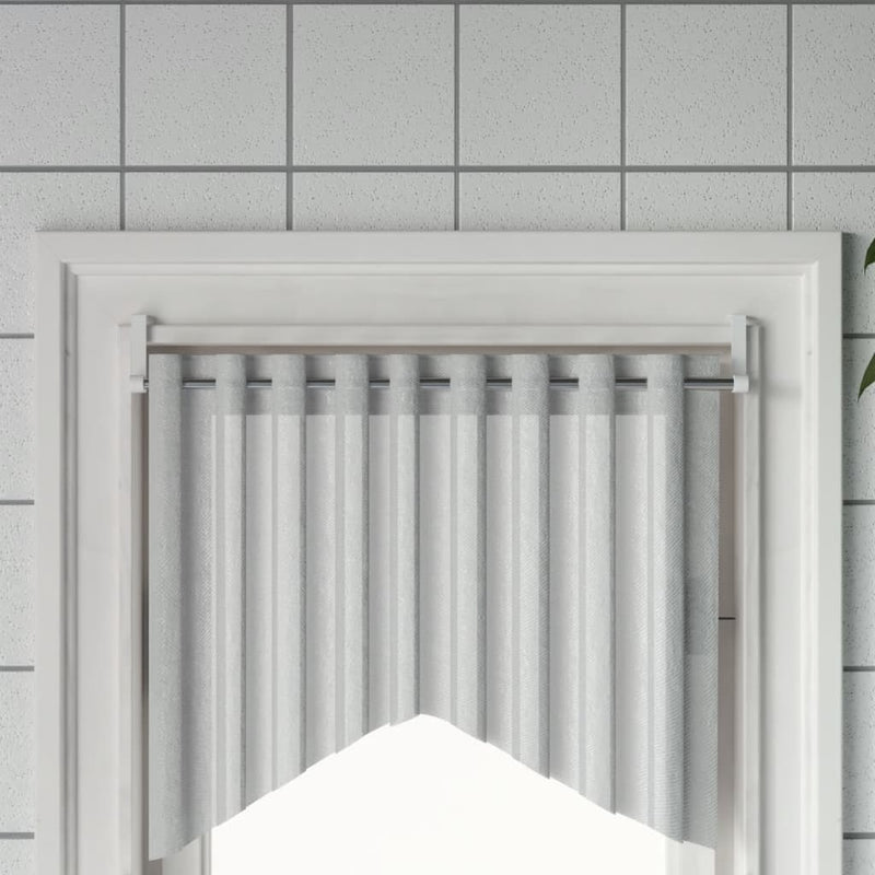 Load image into Gallery viewer, VidaXL Gordijnrails 2 st 60-105 cm aluminium wit en zilverkleurig
