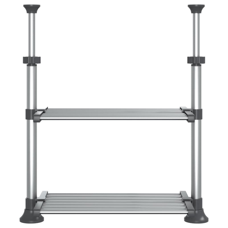 Load image into Gallery viewer, VidaXL Keukenschap 50x25x(50-70) cm aluminium
