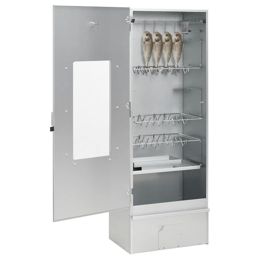 Vidaxl bbq-rookoven met houtsnippers 44,5x29x110 cm staal