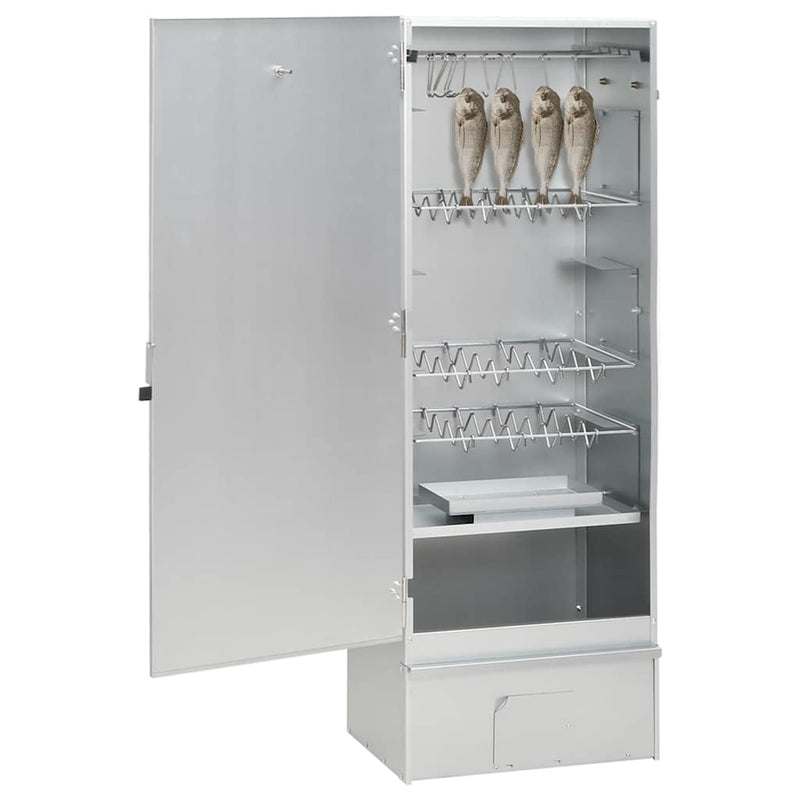 Load image into Gallery viewer, Vidaxl bbq-rookoven met houtsnippers 44,5x29x110 cm staal
