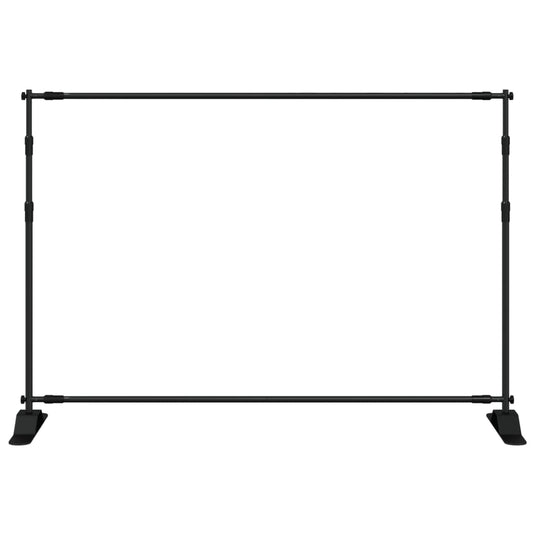 Vidaxl achtergrondstandaard 305x243 cm staal zwart