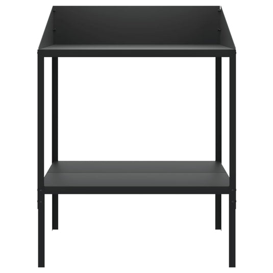 Vidaxl plantenstandaard 75,5x54,5x100 cm verzinkt staal antracietkleur