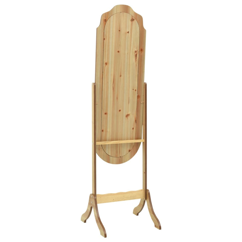 Load image into Gallery viewer, Vidaxl spiegel vrijstaand 45,5x47,5x160 cm bewerkt hout
