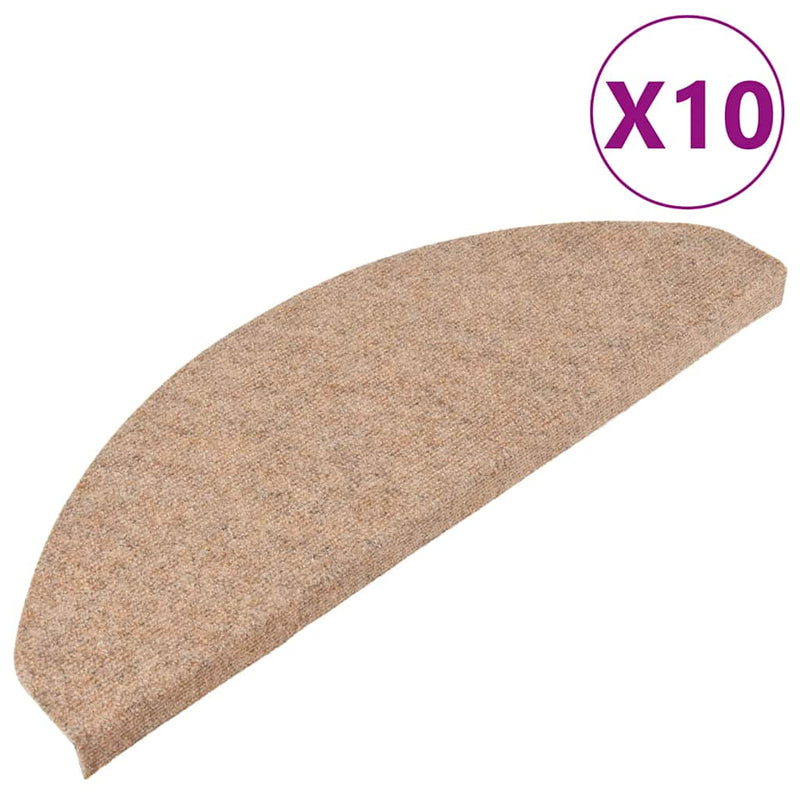 Load image into Gallery viewer, Vidaxl trapmatten zelfklevend 10 st 65x22,5x3,5 cm beige
