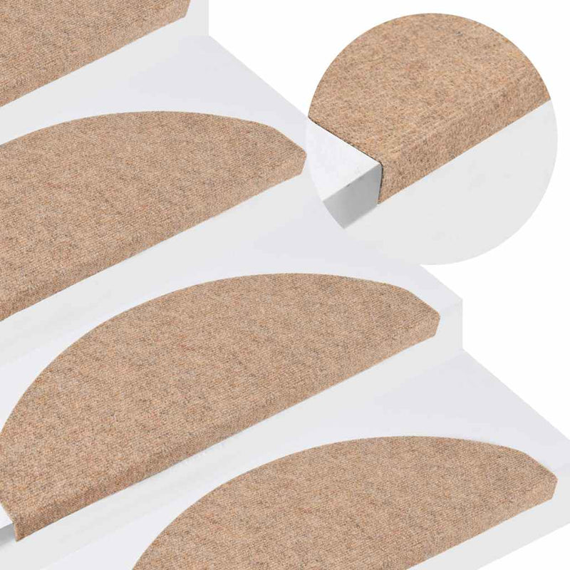 Load image into Gallery viewer, Vidaxl trapmatten zelfklevend 10 st 65x22,5x3,5 cm beige
