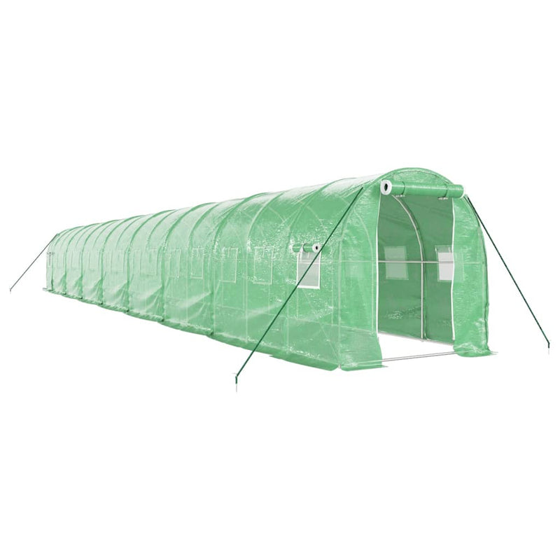 Load image into Gallery viewer, VidaXL Tuinkas met stalen frame 32 m² 16x2x2 m groen
