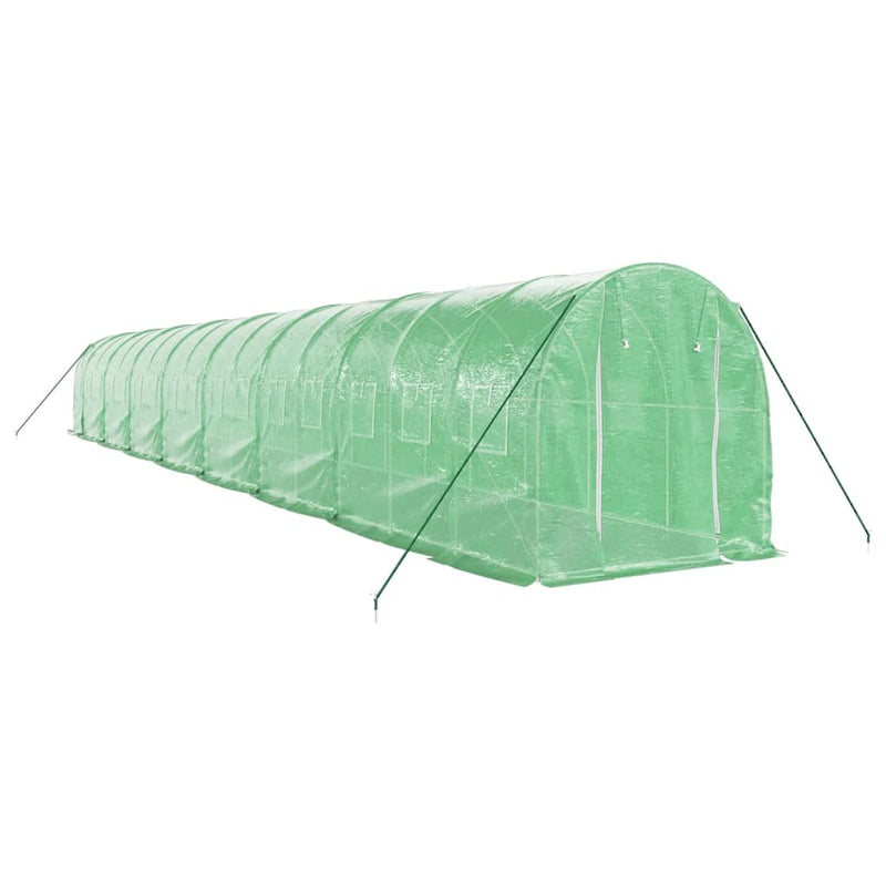 Load image into Gallery viewer, VidaXL Tuinkas met stalen frame 32 m² 16x2x2 m groen
