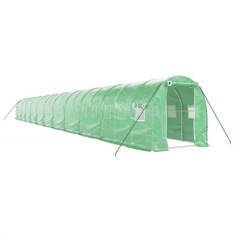 Load image into Gallery viewer, VidaXL Tuinkas met stalen frame 44 m² 22x2x2 m groen
