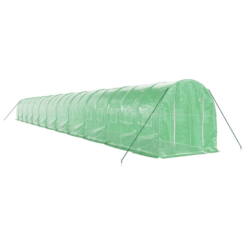 Load image into Gallery viewer, VidaXL Tuinkas met stalen frame 44 m² 22x2x2 m groen
