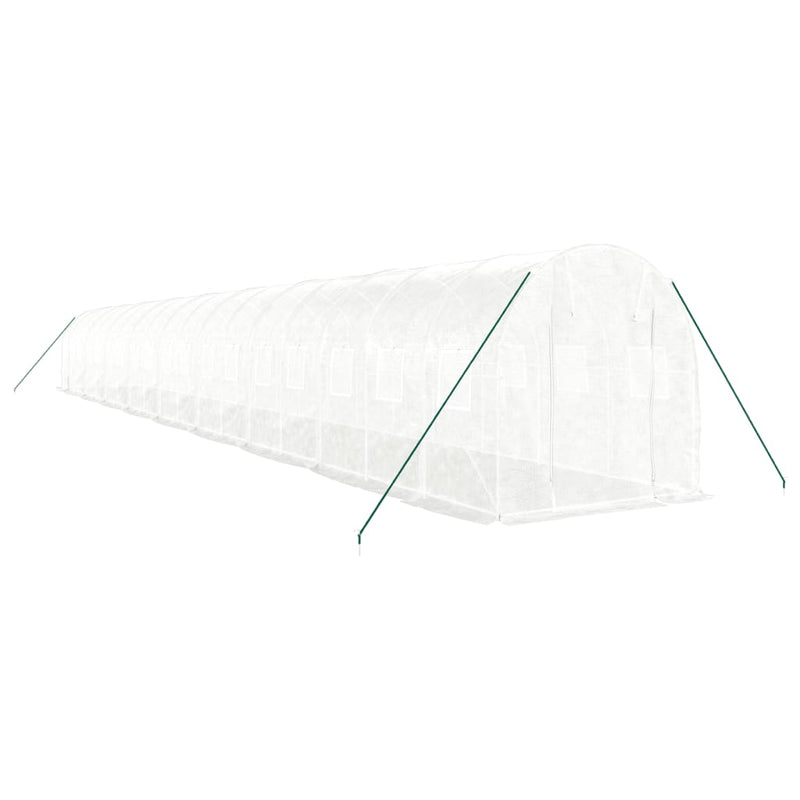Load image into Gallery viewer, VidaXL Tuinkas met stalen frame 36 m² 18x2x2 m wit
