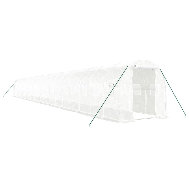 Load image into Gallery viewer, VidaXL Tuinkas met stalen frame 40 m² 20x2x2 m wit
