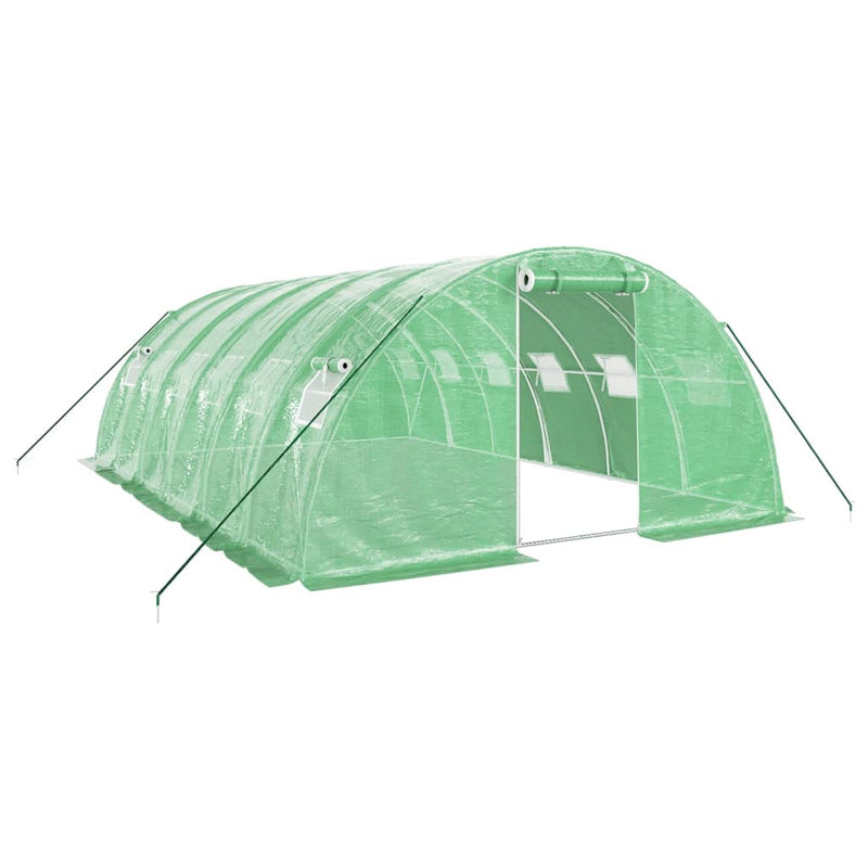 Load image into Gallery viewer, VidaXL Tuinkas met stalen frame 24 m² 6x4x2 m groen
