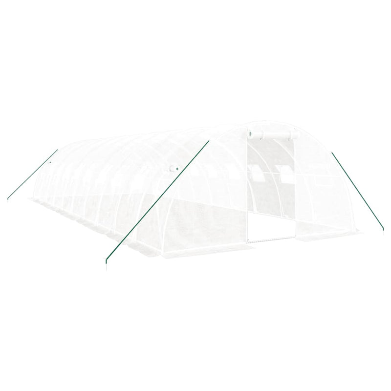 Load image into Gallery viewer, VidaXL Tuinkas met stalen frame 40 m² 10x4x2 m wit
