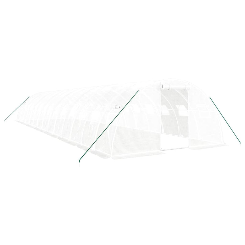 Load image into Gallery viewer, VidaXL Tuinkas met stalen frame 56 m² 14x4x2 m wit

