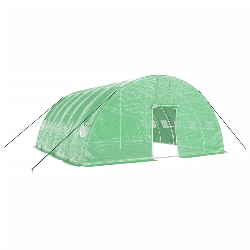 Load image into Gallery viewer, VidaXL Tuinkas met stalen frame 36 m² 6x6x2,85 m groen

