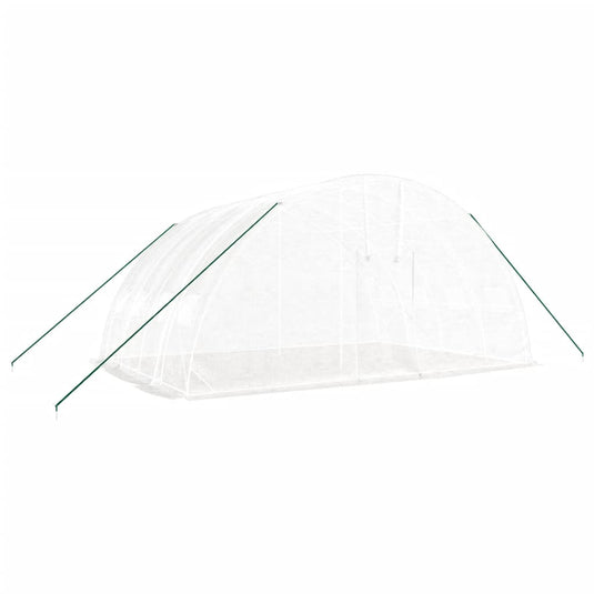 VidaXL Tuinkas met stalen frame 24 m² 6x4x2,85 m wit