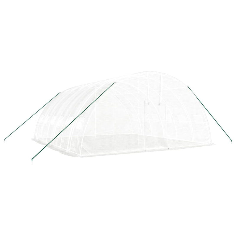 Load image into Gallery viewer, VidaXL Tuinkas met stalen frame 36 m² 6x6x2,85 m wit
