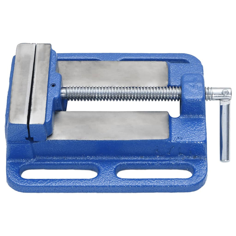 Load image into Gallery viewer, Vidaxl bankschroef voor kolomboormachine 100 mm gietijzer blauw
