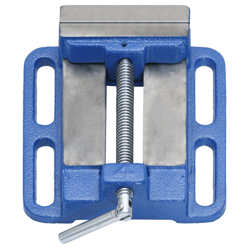 Load image into Gallery viewer, Vidaxl bankschroef voor kolomboormachine 100 mm gietijzer blauw
