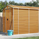 VidaXL Tuinschuur 191x810x198 cm gegalvaniseerd staal lichtbruin